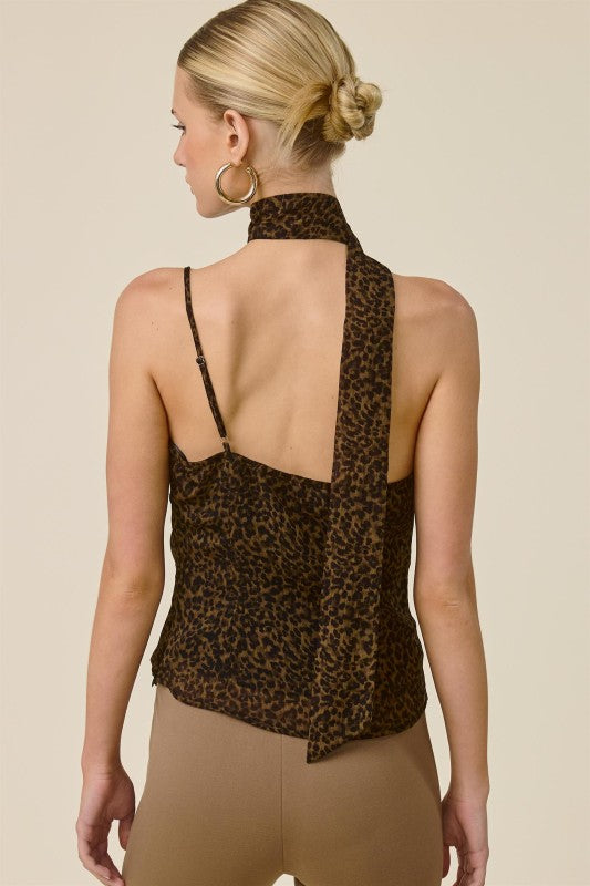 Top halter Leopardo Muse