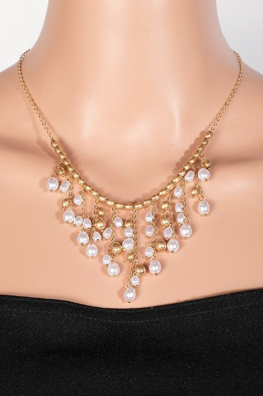 Luna Pearl Statement Necklace