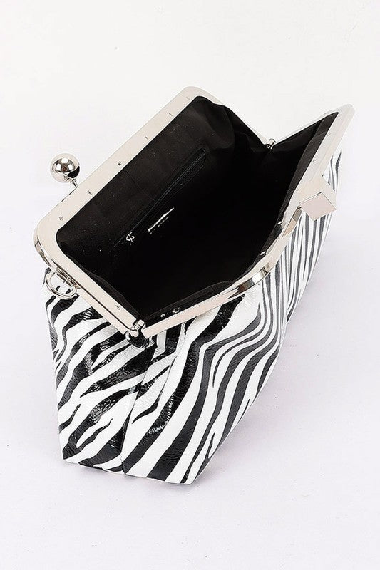 Zebra Clutch Bag