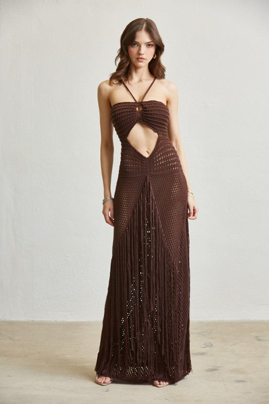 Sienna Crochet Maxi Dress