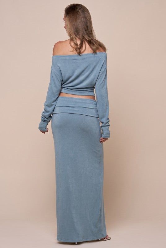 Sienna Off-Shoulder Maxi Set