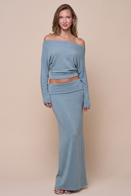 Sienna Off-Shoulder Maxi Set