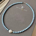 Azure Pearl Necklace