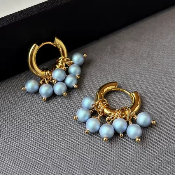 Azure Pearl Earrings