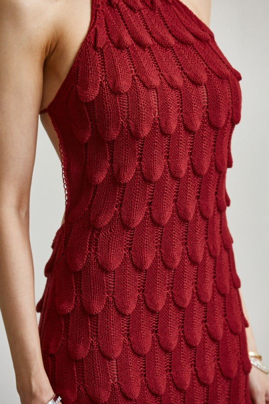 Serena Scale Knit Maxi Dress