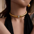 Celeste Zirconia Stretch Necklace