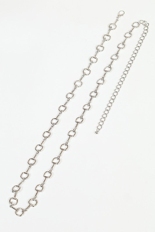 Petite D-Ring Link Chain Waist Belt