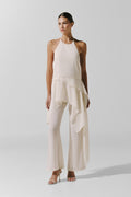 Lorenza Halter Top and Flared Pants Set