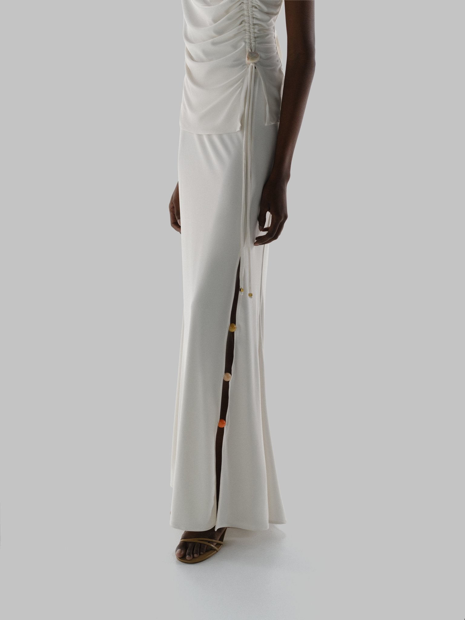 Uli Embellished Top and Maxi Skirt Set
