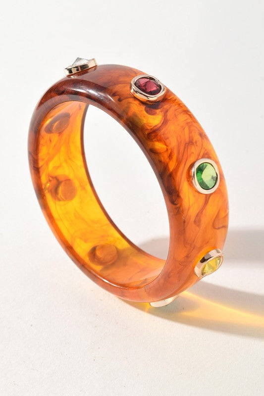 Amour Resin Bangle Bracelet