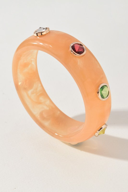 Amour Resin Bangle Bracelet