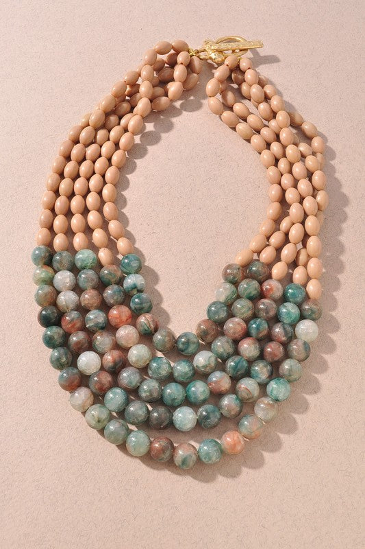 Belle Multi Strand Layered Necklace