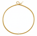 Alina Geometric Zircon Choker