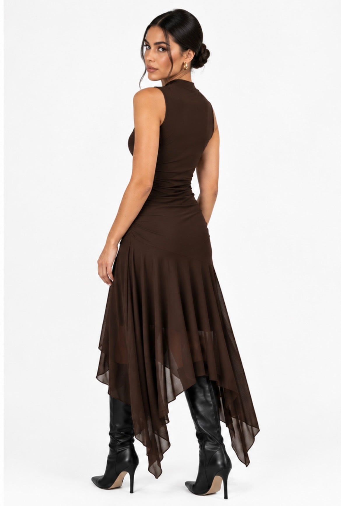 Serena Asymmetric Maxi Dress