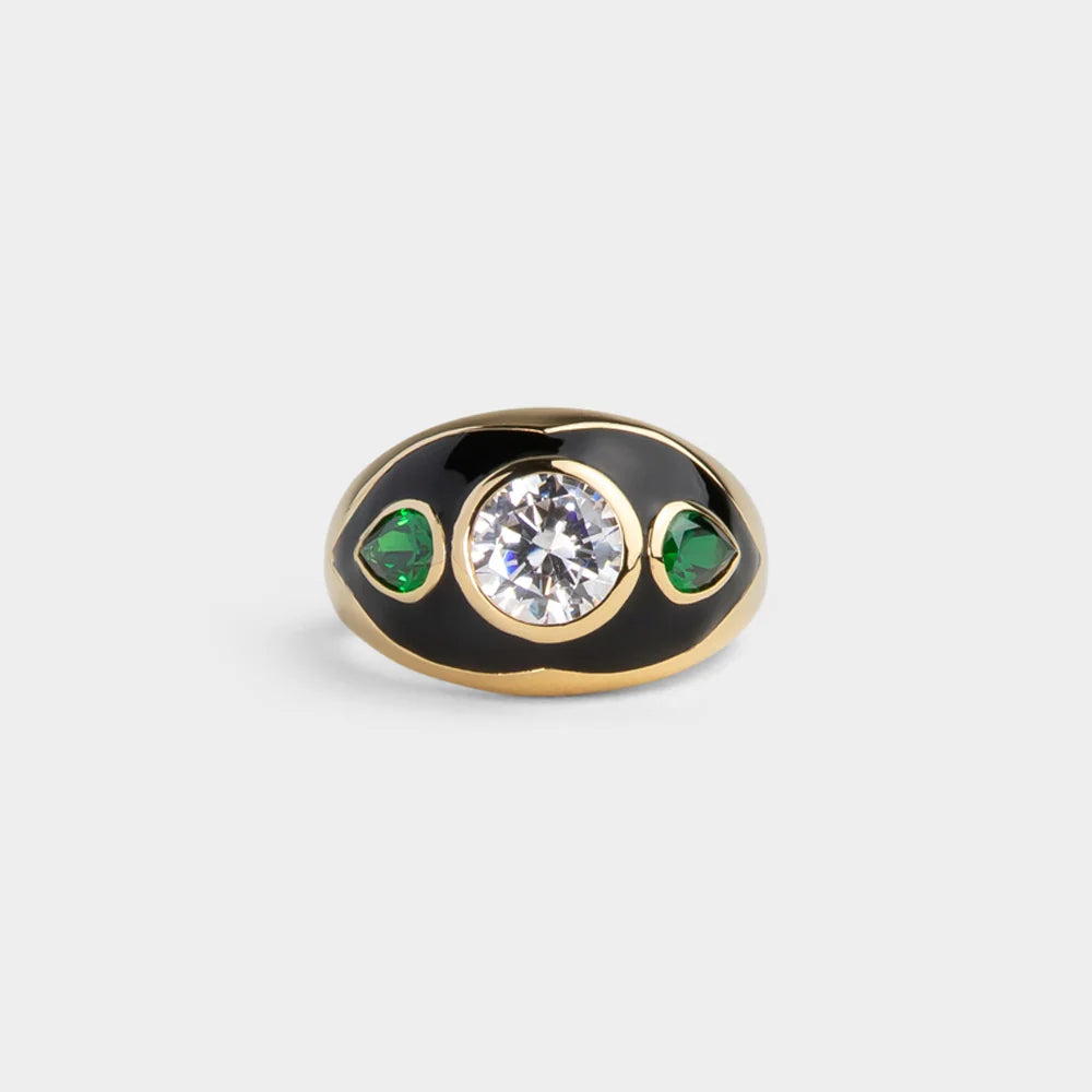 Luna Nera Cocktail Ring
