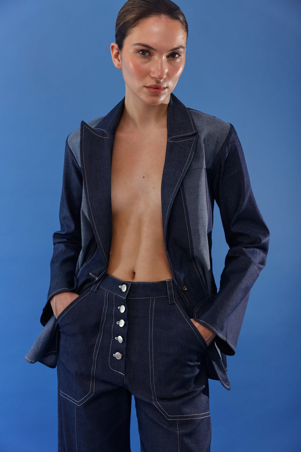 Celina Denim Set