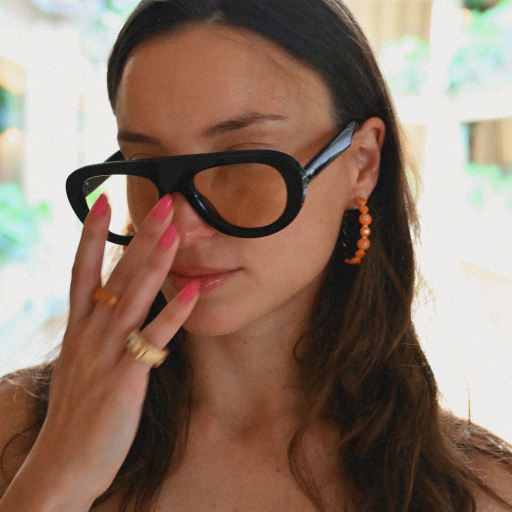 Sole Blu Hoop Earrings
