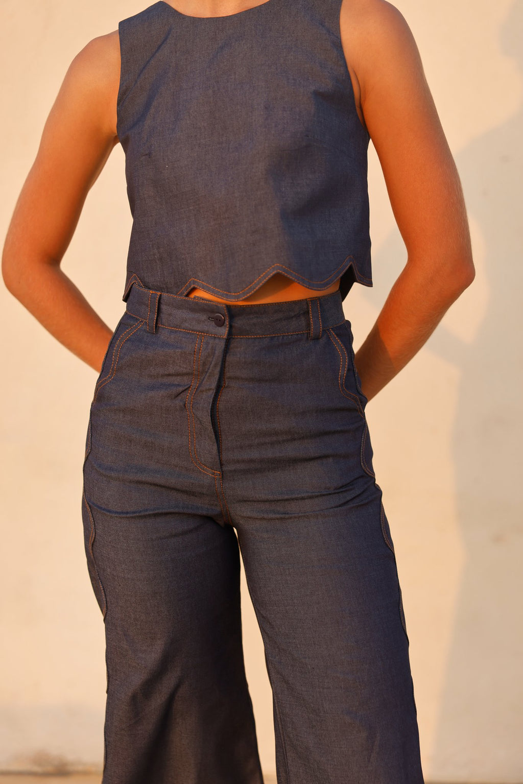 Set de blusa Almendra Mocha