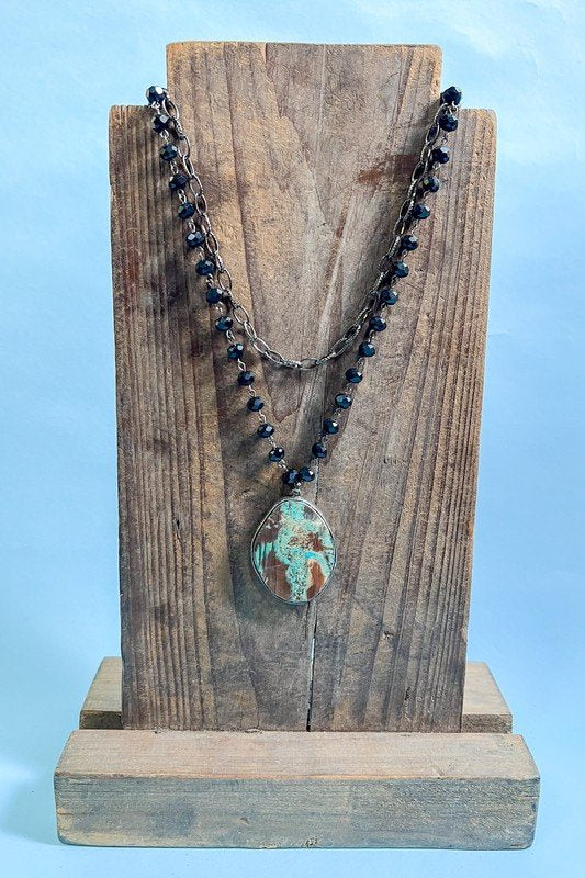 Paige Necklace Black