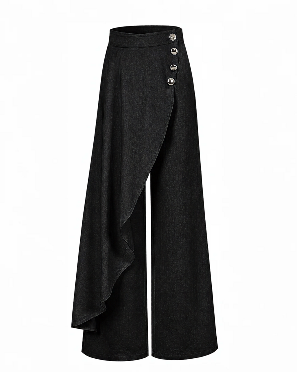Pantalones Olivia con detalle superpuesto de denim