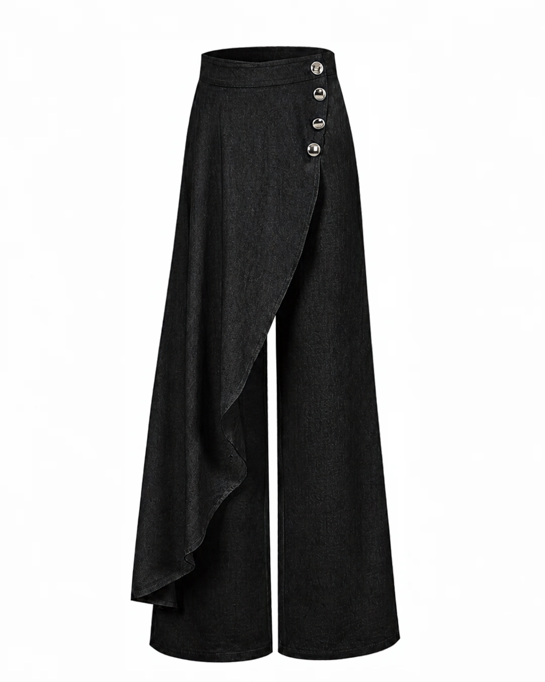 Pantalones Olivia con detalle superpuesto de denim