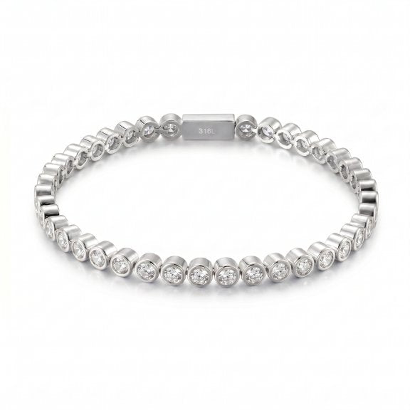 Mini Remi Tennis Bracelet Silver