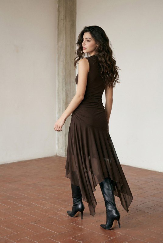 Serena Asymmetric Maxi Dress