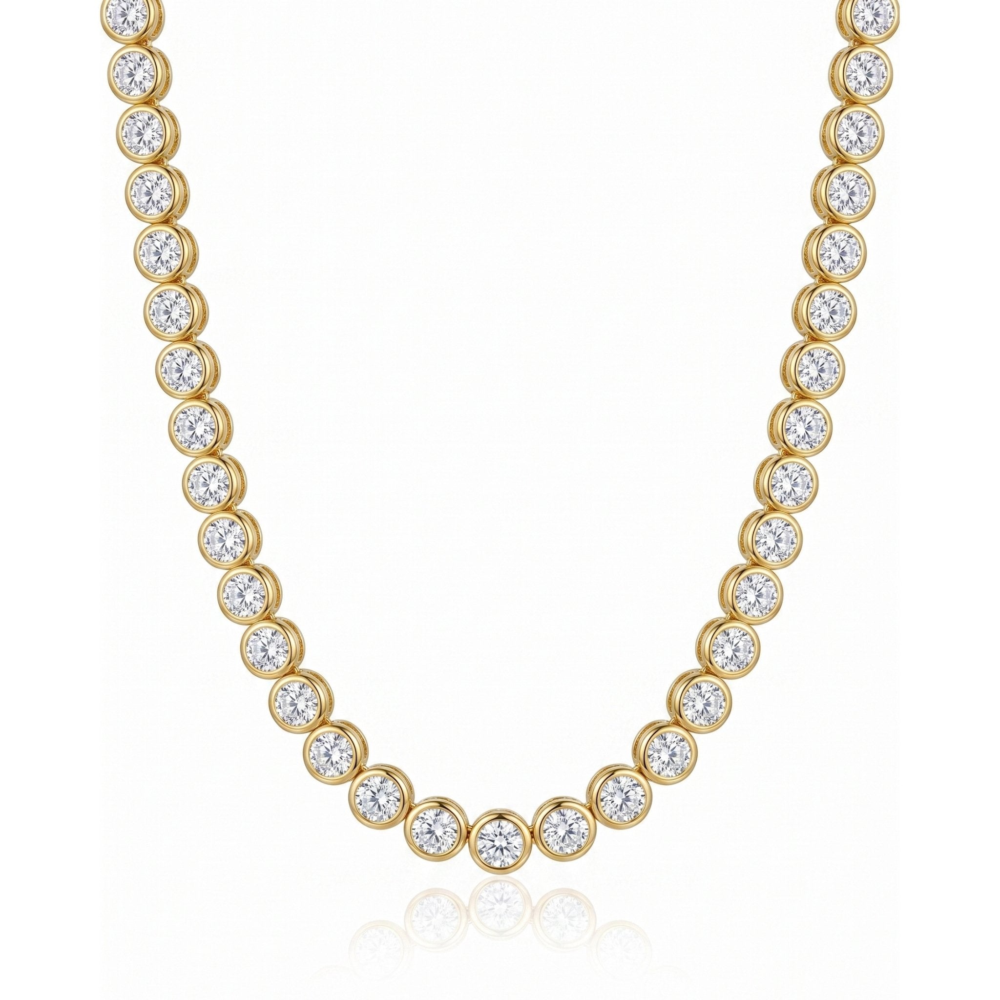 Serena Tennis Necklace Gold