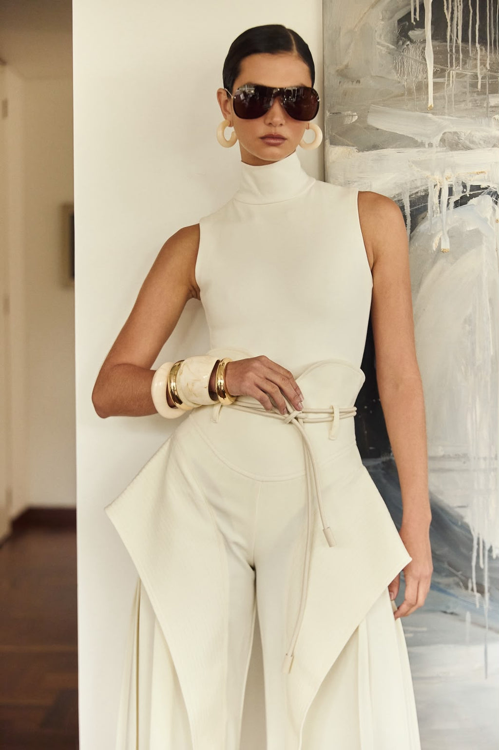Punti Ivory Knit Maxi Set