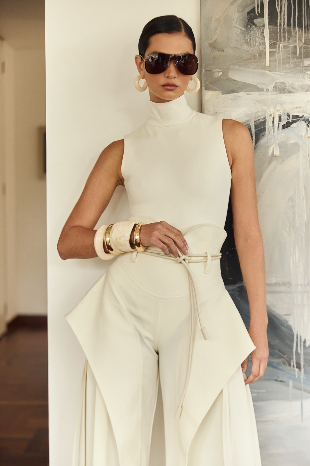 Punti Ivory Knit Maxi Set