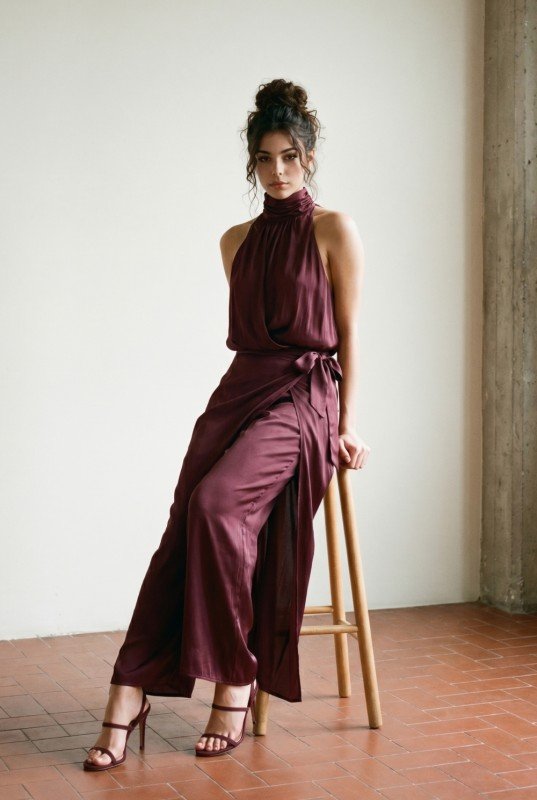 Solenne Satin Set