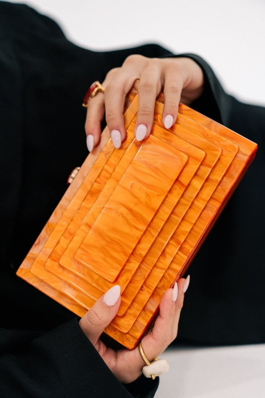 Sun Acrylic Clutch bag