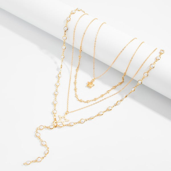 The Celeste Lariat Necklace