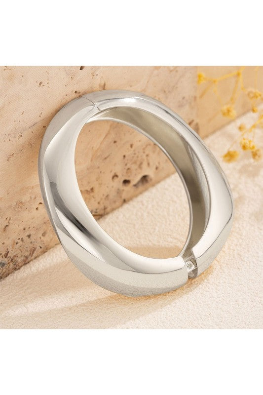 The Dual Silver T Bangle