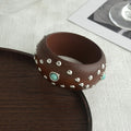 The Embossed Wood Bangle