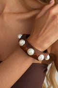 The Pearl Wood Bangle
