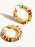 The Resort Beaded Hoops