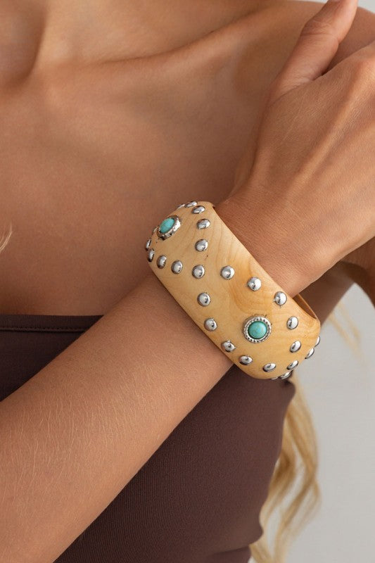 The Sculpted Wood Bangle