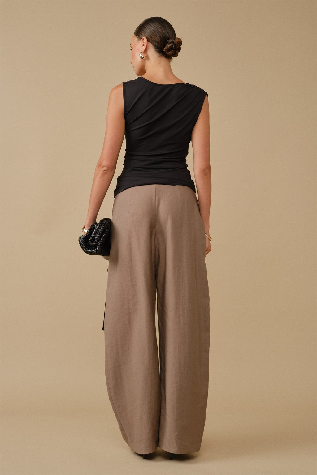 Zaria Asymmetric Ruched Top